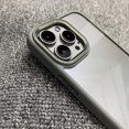 thumbnail image 5 of Funda moderna con marco de Metal para iPhone, carcasa suave de acrílico transparente a prueba de golpes para modelos 15, 14, 13, 12, 11 Pro Max Plus, 5 of 5