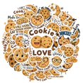 thumbnail image 2 of 35pcs Cute Cookies Kids Stickers Funny Decals PVC Stickers for Laptop Suitcase Fridge, 2 of 9