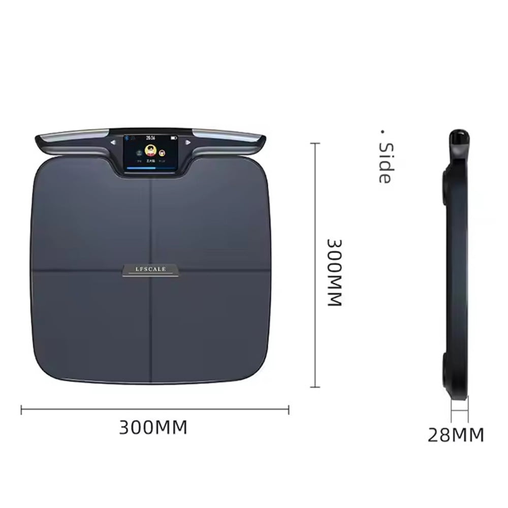 8 Electrodes Digital Smart WIFI Scale for Body Weight Fat Accurate BMI Muscle Mass 28 Body Composition Health Analyzer with App