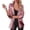 Rose Red, variant on Women Shinny Sequins Blazer Casual Party Jacket Coat Fall Rave Outerwear Blazer