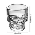 thumbnail image 3 of Decoration Ornaments, Halloween Skull Glass Cup Whiskey Drinkware Dinnerware Gift Home And Party Beverage Cup Set D, 3 of 6