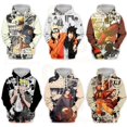 thumbnail image 2 of Naruto Akatsuki Hoodies Anime Sweatshirts Uchiha Itachi Tsunade Streetwear Graphic Unisex Women Men Harajuku Hoody Hoodie4XL(90-100kg) Gao Jinjia LED, 2 of 2