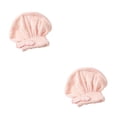 thumbnail image 2 of Monstrate Toalla de secado rápido para el cabello absorbente de agua para mujer, gorro de baño ajustable, Gorro de ducha de estilo informal con Tipo 1 2piezas, 2 of 6