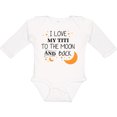 thumbnail image 3 of Inktastic I Love My Titi to the Moon and Back Boys or Girls Long Sleeve Baby Bodysuit, 3 of 5