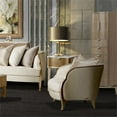 thumbnail image 2 of Michael Amini Malibu Crest Chair and Half - Cloud White/Chardonnay, 2 of 9