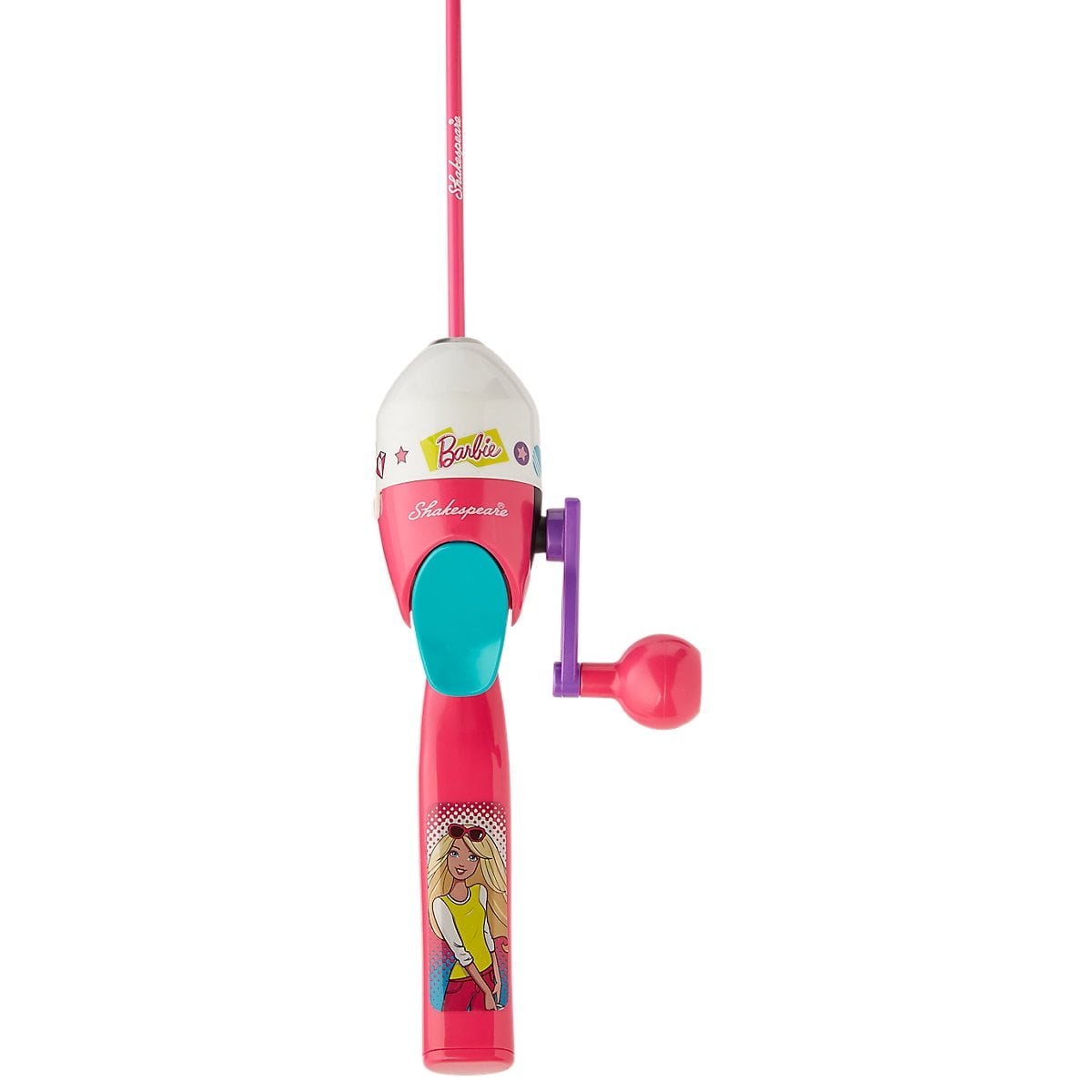 Shakespeare Mattel Barbie Kit 2'6 Spincast Combo - Kids Fishing Combo 