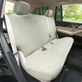 thumbnail image 4 of FH Group Universal Fit Solid Beige Car Seat Covers, Classic Cloth Seat Protector for Trucks, SUVs & Vans, Washable - Full Set, 4 of 7
