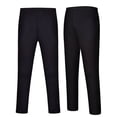 thumbnail image 2 of Gubotare Boys Cargo Pants Kids Pants Boys Sweat Pants Boys Cargo Pants Stretch Elastic Waist School Kids Twill Joggers Size 17-18 (Black,17-18 Years), 2 of 6