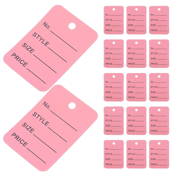 OULII 1000Pcs Pink Gift Tags with ng Stylish Price Labels for Retail Display