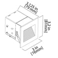 thumbnail image 4 of NICOR Lighting Modern LED Square Step Light, Black (STQ-10-120-BK), 4 of 6