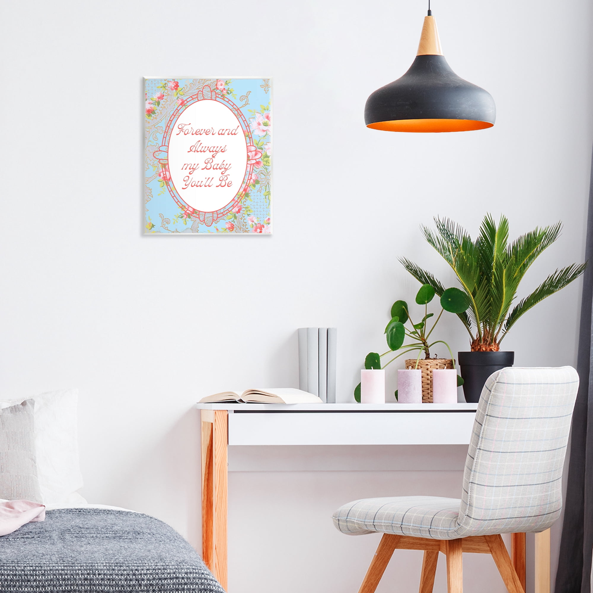 Stupell Industries Forever And Always My Baby Wall Plaque Art, design by Lil' Rue