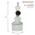 thumbnail image 4 of Alpine Corporation 33" Tall Rustic Metal Pails Fountain Yard Decoration, White, 4 of 12