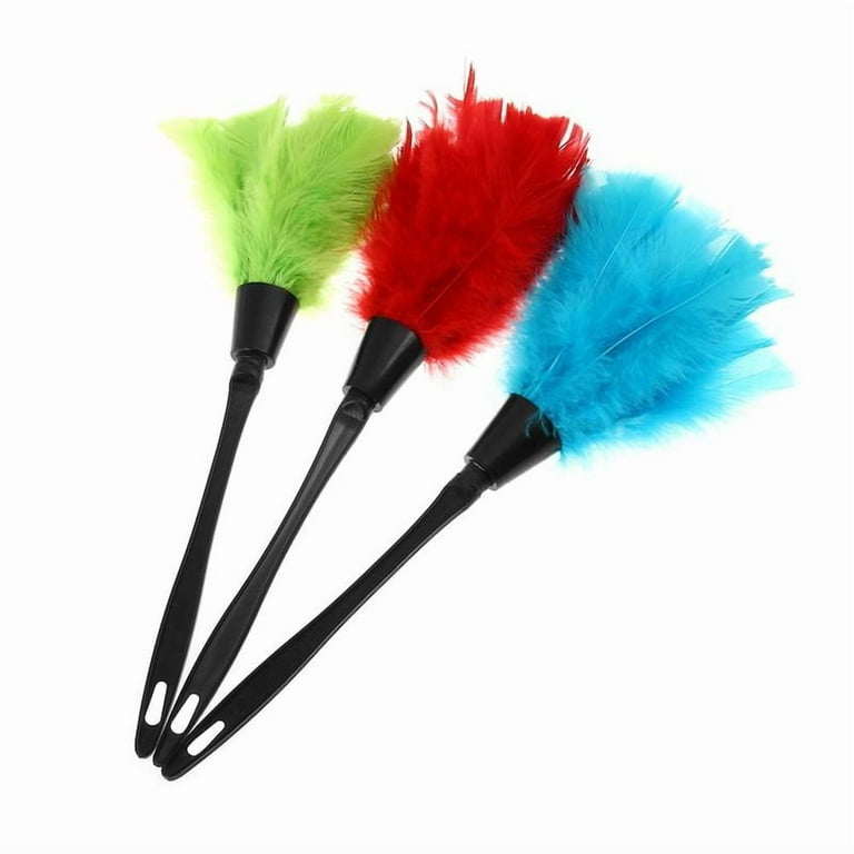 Turkey Feather Duster Anti-static Cleaning Dust Car Dashboard Microfiber Duster Fur Brush Home Air-condition Furniture Cleaner