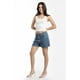 thumbnail image 2 of Loose Mom Short a rayas /Juvenil, 6933 (Mezclilla tono medio) azul M, 2 of 3