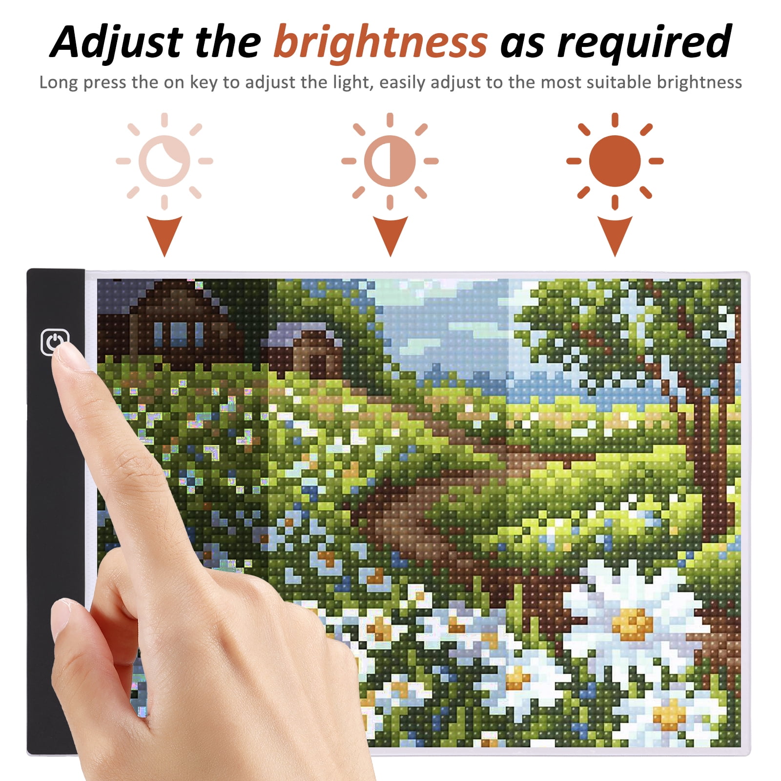 Diamond Light Pad Kit Adjustable Portable Diamond Art Paintings Accessories Convenient Diamond Art Kits Pretty Diamond Paint Kit for Adults Kids