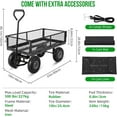 thumbnail image 5 of Steel Garden Cart Folding Utility Wagon with Removable Cart Liner, 500lbs Load Capacity, for Garden Farm, 5 of 9