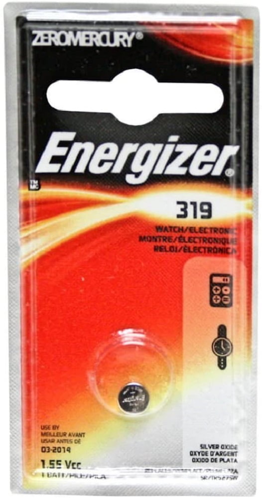 Energizer Eveready Mercury Free Silver Oxide 19 mAh Electronic Watch Battery, 319 Walmart Canada