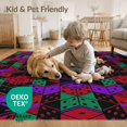 thumbnail image 4 of ODIKA 8'x10' Washable Area Rug Graphic Funky Aesthetic Streetwear Men Cartoon Anime Alt Dice Playful Expressive for Living Room, Under Sectional, Family , Durable, Non-Slip, 4 of 7