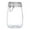White3, variant on Airtight Glass Food Storage Container Round Jar with Clamp Lid, Wide Mouth Mason Jar with Hinged Lid and Rubber Gasket, Leak Proof Canister for Cereal Pantry Organizing