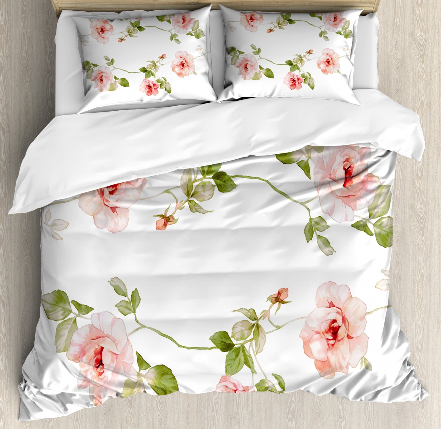Shabby Chic BLOSSOM Twin 2-piece Duvet Cover Set Roses 