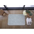 thumbnail image 3 of Baño moderno Cubierta de inodoro Alfombra de puerta Alfombra Alfombra de área antideslizante Decoración Fondo gris Cuadrícula 60x90cm Baoblaze Alfombra de alfombra, 3 of 6