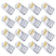 thumbnail image 1 of Connecteur de Câble Ethernet RJ45 pour Câble Réseau Matériau PC Blanc 100 Pcs, 1 of 9