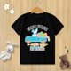 thumbnail image 4 of Camiseta de algodón puro para niños, camiseta con estampado de huevo de conejito de Pascua feliz, camiseta de manga corta con cuello redondo, ropa para niños, camiseta para bebés, ropa para niñas, 4 of 5