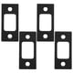 thumbnail image 1 of 4 placas de cerrojo de acero inoxidable con tornillos, placa de seguridad reforzada para puerta de entrada, placa de protección de pestillo de repuesto para puertas exteriores e interiores, 1 of 7