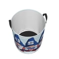 thumbnail image 5 of Uemuo Cute Gnomes in USA Pattern Circular Laundry Hamper Basket with handles,Collapsible laundry basket,Large capacity laundry hamper,Laundry Organizer-, 5 of 8