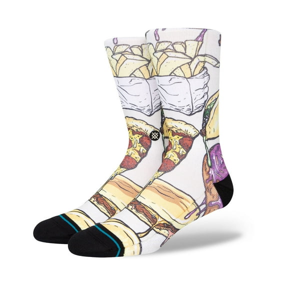 Stance Not a Damn Chance Neen Crew Socks Vintage White in size US 9 - 13