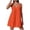 Orange, variant on Pink Halter Top Women's -Style Front Bow Fold Fashion Casual with Strappy Adjustable for Spring/Summer