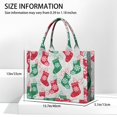 thumbnail image 3 of Large Capacity Tote Bag,Christmas Stocking Pattern Handbag Fashion Luxury Tote Bag,15.7"x13"x 5.1" Inches,Laptop Compatible, 3 of 6