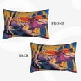 thumbnail image 2 of Lsque Colorful Gecko Jungle Art Pattern Pillow Case – Soft & Cozy Throw Pillow Cover, Hypoallergenic Cushion Case for Sleeping Women with Envelope Closure-14"x20", 2 of 6