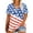 62-American Flag, variant on Women's Plus Size Shirts 3X 4th of July Summer Short Sleeve Tops Star Red Shirts American Flag Pullover Basic Casual T-Shirt Loose Fit Summer Tee 3XL 22W 24W