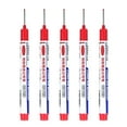 thumbnail image 1 of 5PCS Long Head Deep Hole Marker Pens 20mm Extended Reach Marking Tools Metal Carpenter Ink Markers, 1 of 3