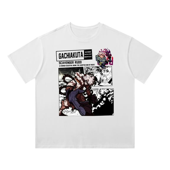 Gachiakuta T-Shirt Cotton Vintage Wash Tee For Women/Men Unisex Short Sleeve Tshirt Cosplay Streetwear