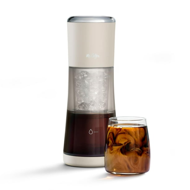 Mr. Coffee® Express Cafetera Fría, Máquina de Café Frío de 10 Minutos, Leche de Avena
