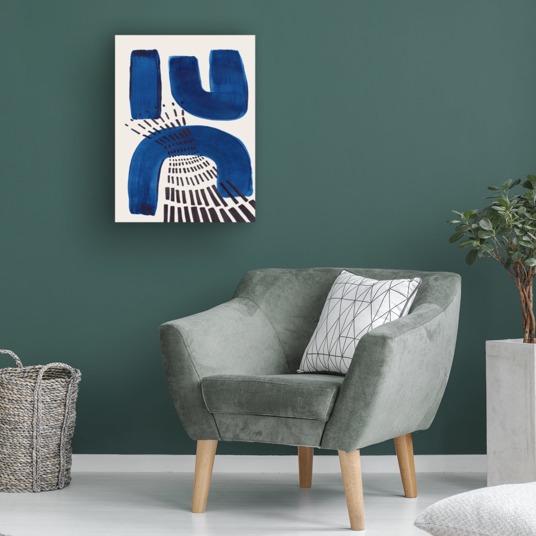 Trademark Fine Art Ejaaz Haniff  Blue Magnet Canvas Wall Art