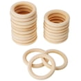 thumbnail image 4 of 2x Anillos De Dentición De Madera De Arce Natural Anillos De Madera Para Mordedores De Bebé De 45 Mm SM SunniMix Anillos de madera para mordedores, 4 of 8
