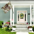 thumbnail image 2 of Spring Cat House Flag 28 x 40 Vertical Double Sided Pink Floral Farmhouse Holiday Outside Decorations Burlap Yard Flag BW573-40, 2 of 6