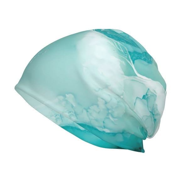 KLL Teal Turquoise 1 Winter Fall Beanie Knit Hats for Men & Women - Warm & Soft Stylish Toboggan Caps for Cold Weather