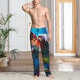 thumbnail image 4 of KLL Mens Pajama Pants for Men,Mens Lounge Pants,Funny Gifts for Men,Men's Pajama Bottoms-Ice Blue Ocean Sea Turtle, 4 of 5