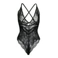 thumbnail image 2 of Tinglu Lace Rompers Women Playsuit Sexy Rompers Deep V-Neck Strap Jumpsuit, 2 of 8