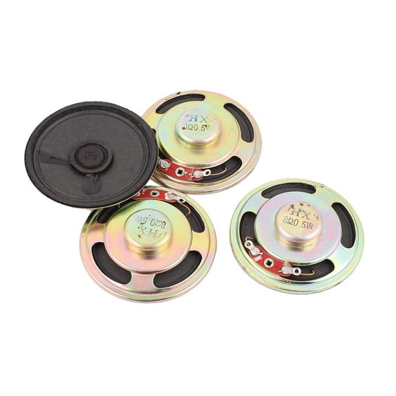 0.5W 8 Ohm 50mm Diameter Internal Magnet Speaker Loudspeaker 4Pcs