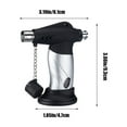 thumbnail image 3 of HHGBAD Butane Lighter - Refillable Technical Cooking Torch - Windproof Kitchen Lighter with Safe Lock for BBQ, Camping, and Indoor Use, 3 of 6
