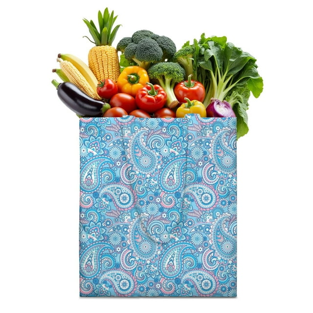 Symmetrical Wood Grain Canvas Tote – Rustic Reusable Shopping Bag