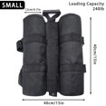 thumbnail image 4 of TRINKA Extra Large Canopy Weight Bags(240 lbs) Set of 4, Heavy Duty Oxford Leg Gazebo Sand Bags for Pop up Canopy Tent, Outdoor Sun Shelter, 4 of 9