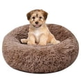 thumbnail image 1 of Panier pour Chien Panier pour Chat Rond Coussin de lit Moelleux pour Animaux de Compagnie Doux et Confortable, Chaud, imperméable, antidérapant et Lavable Coussin Chien Convient aux Chats, Chiens 60CM, 1 of 5