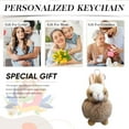 thumbnail image 6 of Yooshoverk Rabbit Keychain, Furry Plush Pendant, Cute Car Key Decor, Small, Backpack Travel Accessory, 6 of 7