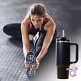 thumbnail image 4 of Ofertas Únicas 1 Pc Estrella Lentejuelas Letra Q Colgante de Flor Borlas Colgante para Taza de Agua Púrpura Metal Resina, 4 of 5